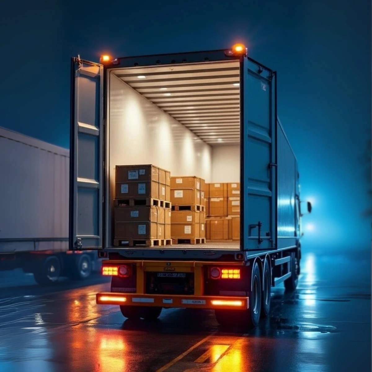 Truck Loaded with merchandise